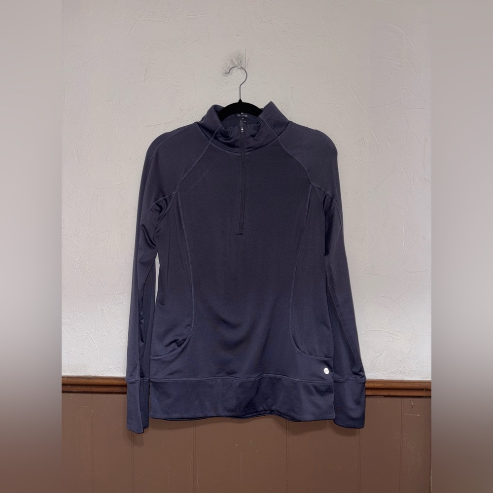 Apana — Navy Half Zipper Longsleeve